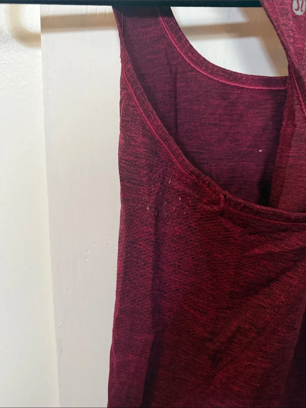 lululemon athletica Racerback Tank Top - Burgundy Heather